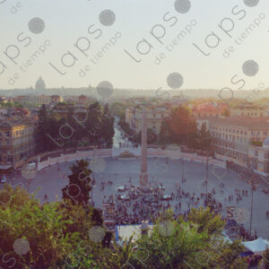 Rome from the top view sunset