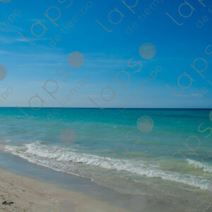 Seascape with a turquoise sea at the beach