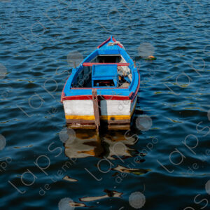 Small boat on the sea