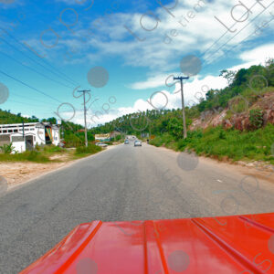 Subjective view of the front of the buggy
