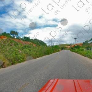 Subjective view of the front of the buggy