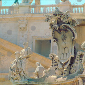 The coat of arm of Pope Clement XI (1700-21) Piazza Saint Peter