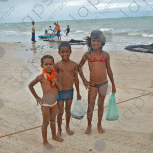 Three brotherson on the seashore