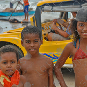 Three brotherson on the seashore