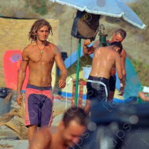Torvaianica man in swimsuit, Italy