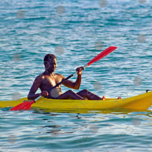Torvaianica sea, kayak, Italy