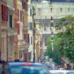 View Colosseum from street