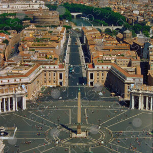 View of St Peter's Square in Vatican City