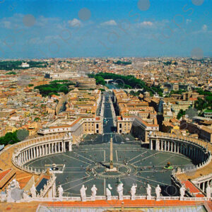 View of St Peter's Square in Vatican City