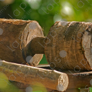 Wooden dumbbell