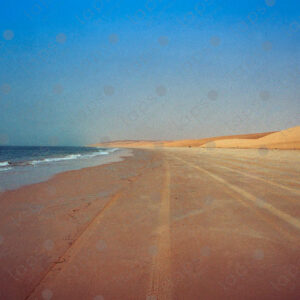 Beach on the Western Sahara coast
