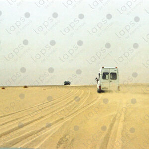 Caravan crossing the Western Sahara desert
