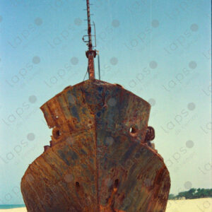 Forgotten shipwreck resting on Senegal's Saint-Louis beach