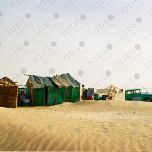 Installation of cans for living in the Sahara Desert