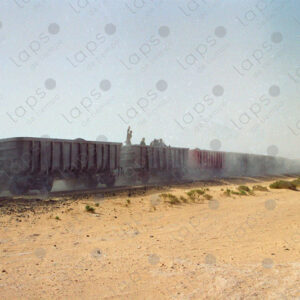 Iron Ore Train in Western Sahara desert