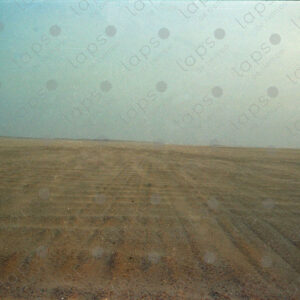 Sandstorm begins in the Western Sahara desert