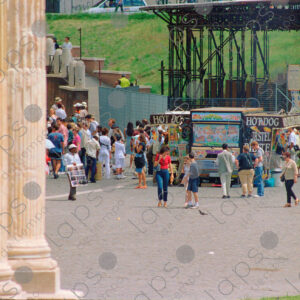 Food truck near the Roman Colosseum, Rome, Italy